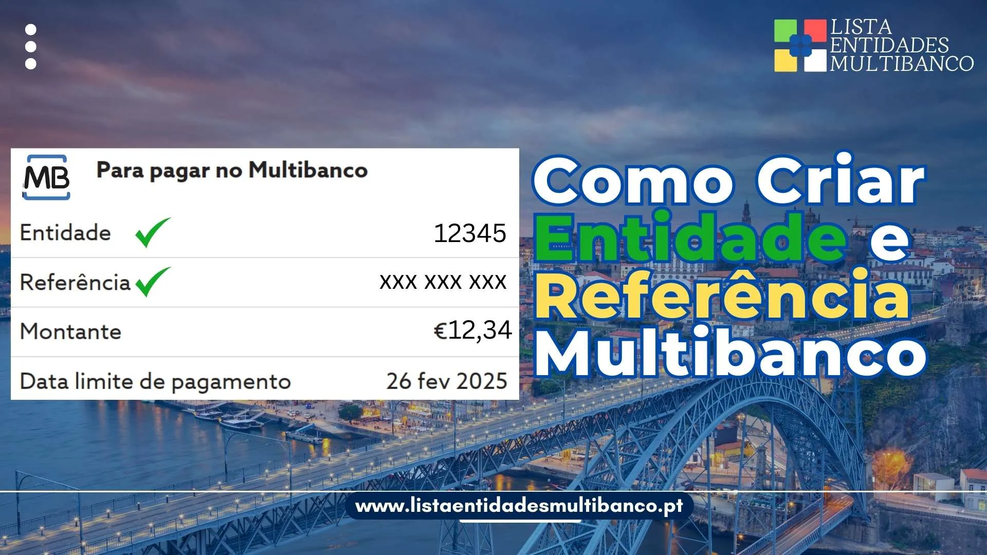 Como Criar Entidade e Referência Multibanco